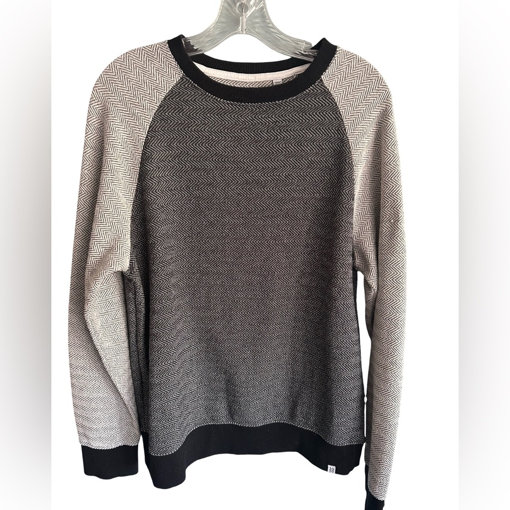 Sovereign Code LA 1917 Herringbone Contrast Drop Shoulder Crewneck Sweater